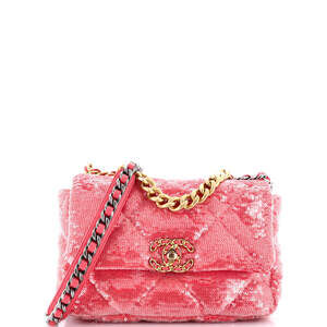Chanel Medium 19 Flap Bag Quilted Sequins
